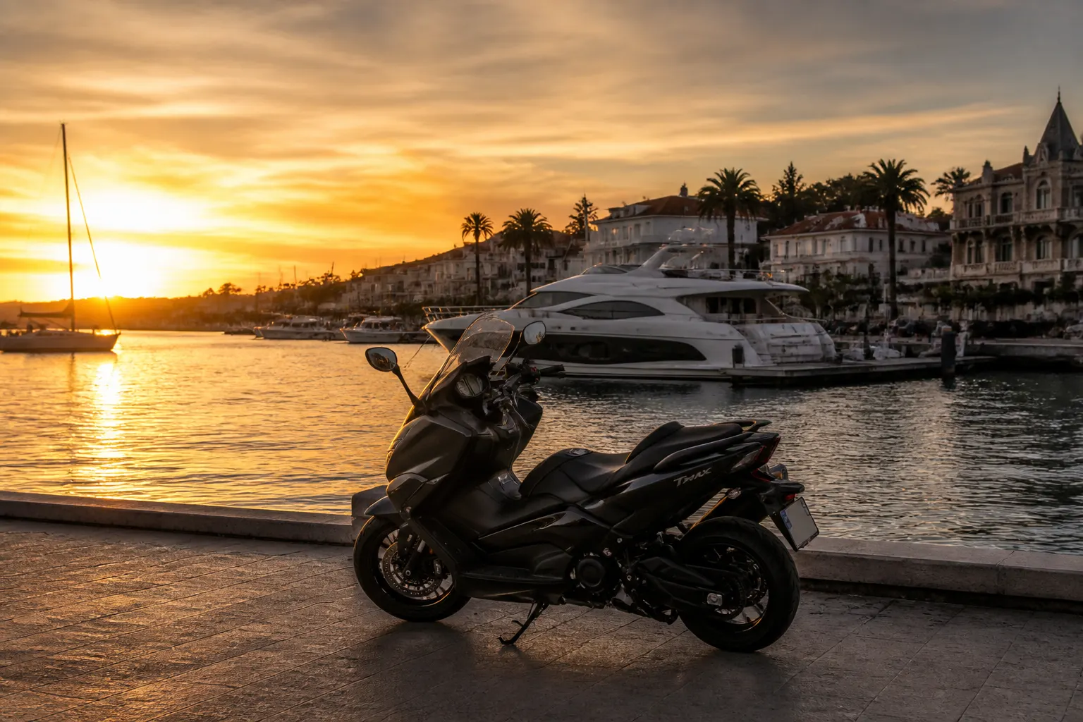 Cascais marina sunset